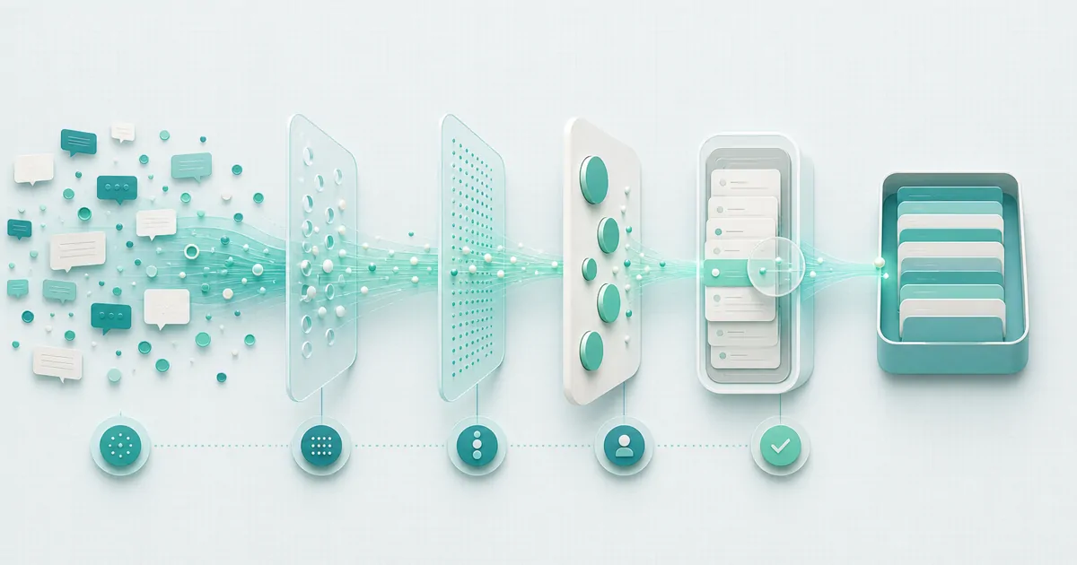 A Telegram Signal moving through a human review and decision workflow